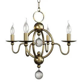 Quatrefoil chandelier
